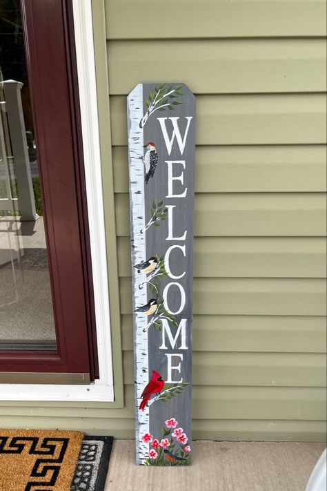 Barn Board Signs, Diy Lotions, Porch Leaners, Front Stoop, Board Signs, Decorative Boards, Diy Lotion, Wood Pallet Art, Wooden Welcome Signs