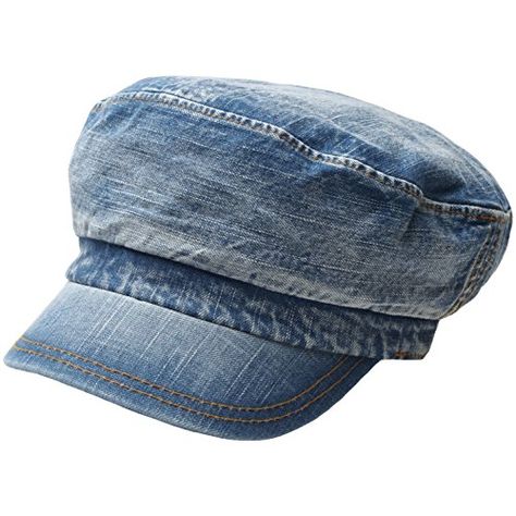 RaOn A71 New Women Washing Denim Vintage Style Army Cap Cadet Military Hat 2000s Hat Trends, 90s Hats Women, 90 Hats, 2000s Hats, 2000s Hat, Y2k Hats, Cap Aesthetic, Denim Hats, Desired Wardrobe