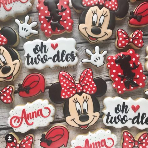 Twodles Cookies, Cookie Tips, Royal Cookies, Oh Twodles, Mouse Cookies, Minnie Mouse Theme Party, Minnie Mouse Cookies, Mickey Mouse Birthday Cake, Twodles Birthday