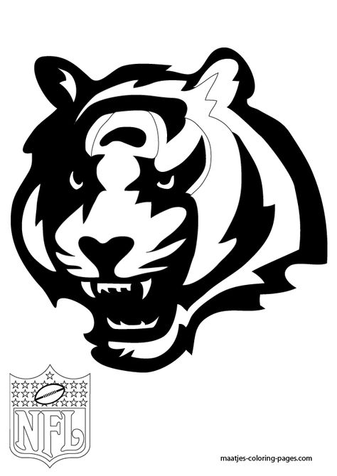 Cincinnati Bengals Logo Coloring Pages Bengals Svg, Nfl Football Helmets, Cincinnati Bengals Football, Bengals Football, Patrick Star, Carving Ideas, Matte Red, Buffalo Bills, Detroit Lions