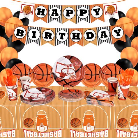 March Madness Party Decorations, March Madness Decorations, Basketball Theme Birthday Party, Basketball Themed Birthday Party, Basketball Party Decorations, March Madness Parties, Basketball Theme Birthday, Basketball Theme Party, Basketball Birthday Parties