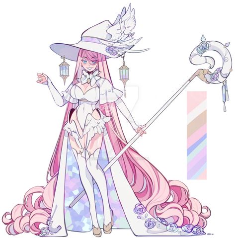 Witch Outfit Design Drawing, Closed Species Humanoid, Witch Oc Drawing, Cute Witch Outfits Drawing, Witch Design Character, Character Design Inspiration Girl, Anime Witch Outfit, Witch Clothes Drawing, Cute Witch Character Design