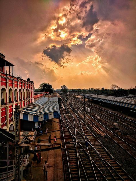 Kharagpur railway Kharagpur Railway Station, Beginners Gym Workout, Beginners Gym Workout Plan, Cityscape Drawing, Gym Workout Plan, Bed Early, Foodie Instagram, Desi Aesthetics, Workout Plan Gym