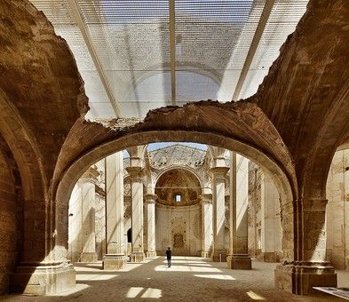 Conservation Architecture, Ruins Architecture, Stone Patio Designs, Tarragona Spain, Renovation Architecture, Church Pictures, Religious Architecture, Old Churches, Adaptive Reuse