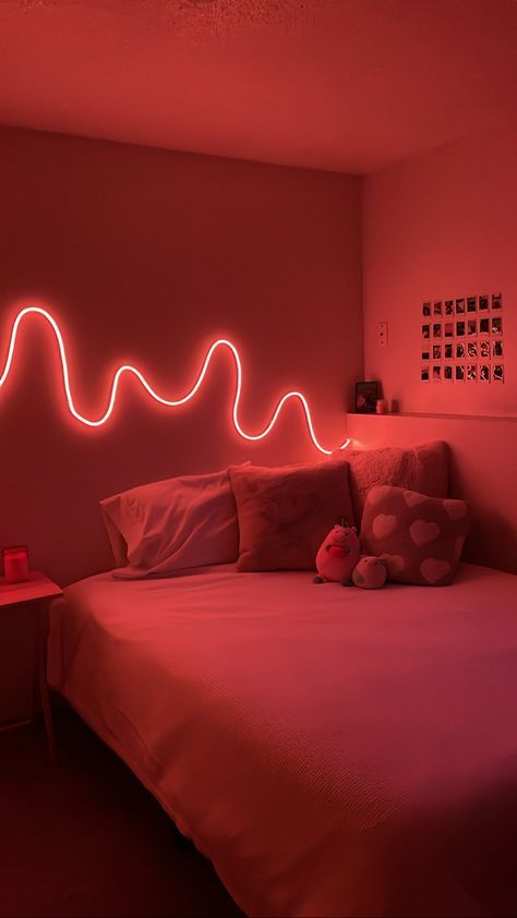 32.8ft LED neon Lights with Remote APP Control IP65 Waterproof Flexible Neon Strip Lights 24V RGB Rope Lights for Bedroom Room Outdoors Decor Led Light Squiggle On Wall, Neon Lights Bedroom Room Ideas, Rope Lights Bedroom, Neon Strip Lights, Wall Light Design, Neon Rope Light, Neon Lights Bedroom, Business Vision, Diy Room Decor Videos