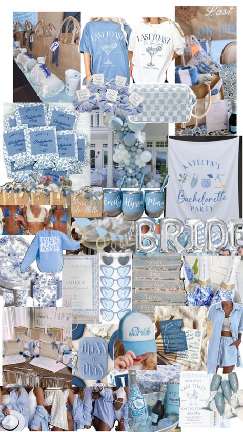 Something Blue Before I Do Bachelorette, Fort Lauderdale Bachelorette Party, Blue Bachelorette Theme, Last Toast On The Coast Bachelorette, Beachy Bachelorette Party, Blue Bachelorette Party, Bachelorette Party Beach Theme, Blue Bachelorette, Bachelorette Inspo