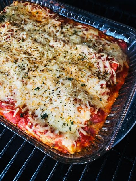 Traeger Smoked Veggie Manicotti - If You Give a Girl a Grill Smoked Veggies, Traeger Smoker Recipes, Easy Smoker Recipes, Big Green Egg Grill, Green Egg Grill, Cozy Fall Recipes, Manicotti Recipe, Pellet Grill Recipes, Vegetarian Recipe