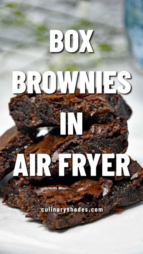 Boxed Brownie Recipes, Air Fryer Dessert, Air Fryer Cake Recipes, Boxed Brownies, Make Box, Air Fryer Recipes Dessert, New Air Fryer Recipes, Air Fryer Recipes Snacks, Fried Dessert