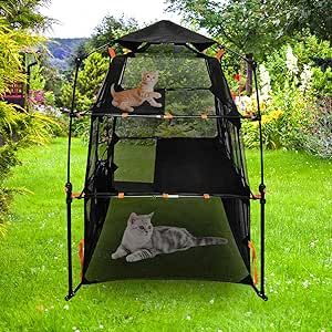 Cat Facts Funny, Outside Cat Enclosure, Cat Playpen, Cat Enclosures, Outdoor Cat Enclosure, Cat Tent, Pet Hammock, Adventure Cat, Outdoor Cat House