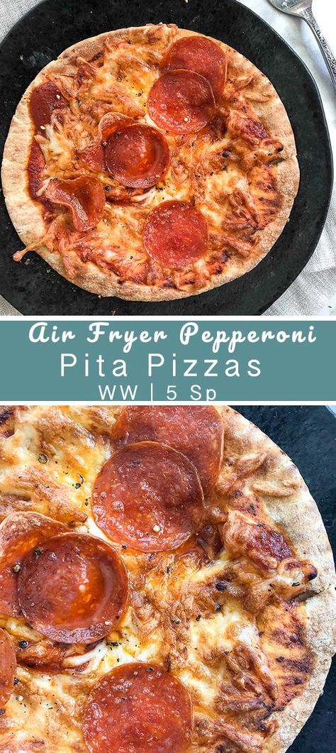 Airfryer Pizza, Pita Bread Pizza, Pita Pizza, Chicken Pizza Recipes, Pan Pita, Pita Pizzas, Air Fried Food, Air Fryer Oven Recipes, Air Fryer Dinner Recipes