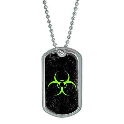 Warning Symbol, Necklaces Green, Military Dog Tag, Biohazard Symbol, Military Dog, Dog Tags Military, Dog Id Tags, He Is Risen, Cool Necklaces