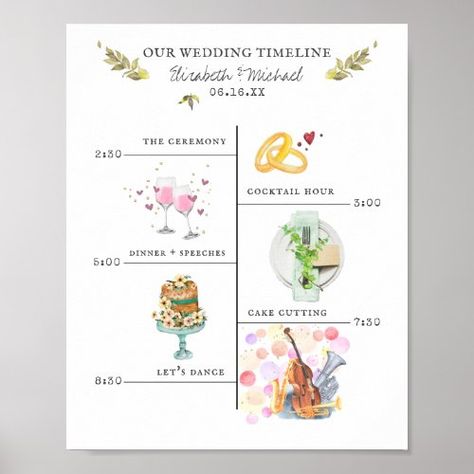 $11.05 | Wedding Itinerary Schedule Welcome Sign #wedding, schedule, timeline, watercolor, illustration, itinerary, ceremony, decor, welcome sign, hand drawn Wedding Schedule Timeline, Welcome Sign Wedding, Wedding Schedule, Wedding Itinerary, Wedding Hashtag, Welcome Signs, Wedding Welcome Bags, Wedding Day Timeline, Welcome Poster