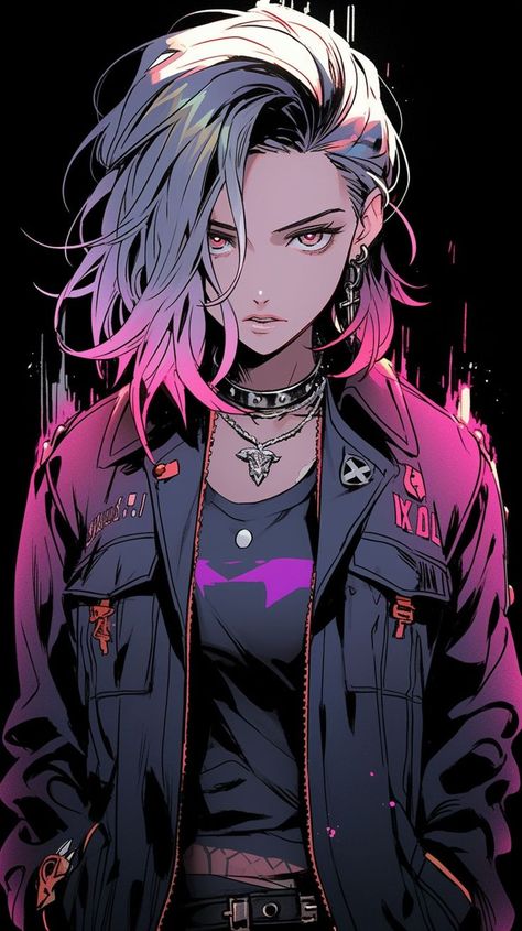 Punk Female Character Design, Cyberpunk Character Art, Chica Punk, Characters From Movies, Emo Pictures, Animal Outline, Cyberpunk Female, Tears Art, Cyberpunk Rpg