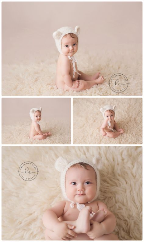 Sitter Photoshoot Ideas, Sitter Session Photography, Brown Eyed Boy, 6 Month Baby Picture Ideas, Brown Eye Boys, Natural Newborn Photography, Milestone Photography, Baby Milestones Pictures, Babies Photography