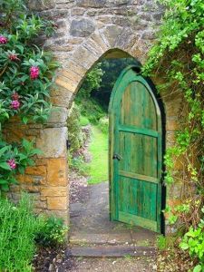 To Seek Out | The Tao of Grief Old Door Knobs, Garden Escape, Playground Flooring, Girl Struggles, Door Garden, Above Ground Pool Decks, Outdoor Privacy, Privacy Screen Outdoor, Animal Illustrations