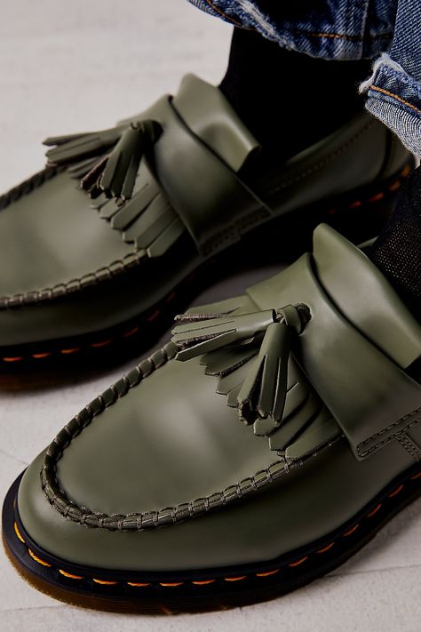 Dr. Martens Adrian Loafers | Free People Dr Martens Adrian Loafers, Adrian Loafers, Martens Loafers, Dr Martens Loafers, Dr Martens Adrian, Green Fits, Flat Mules, Business Shoes, Women Oxford Shoes