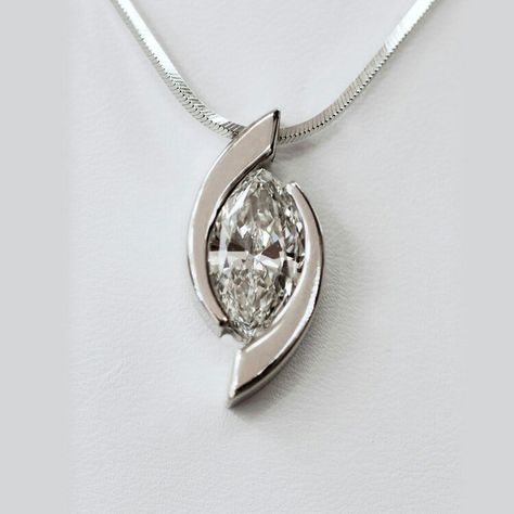 Marquis Necklace, Marquise Jewelry, Fused Jewelry, Port Charlotte Florida, Marquis Diamond, Tanzanite Rings, Diamond Necklace Simple, Beautiful Diamond Necklace, Diamond Pendent