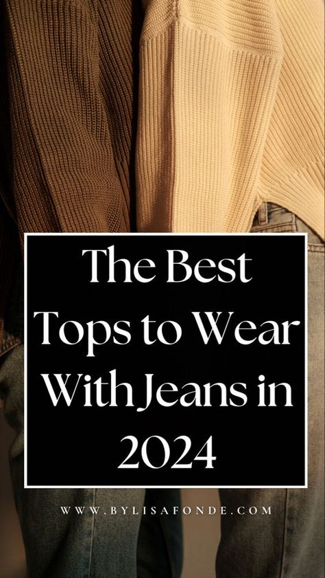 Find which tops look better with jeans in 2024 in this article. Classy tops to wear with jeans in winter. Elegant tops to dress up jeans. The best tips to wear with high-waist jeans. Cute sweaters to wear with jeans in 2024. Flare Jeans Outfit Winter, Black Jeans Outfit Winter, Classy Jeans Outfit, Tops To Wear With Jeans, Flair Jeans Outfit, Dressy Jeans Outfit, Dark Jeans Outfit, Classy Tops, Sweater And Jeans Outfit