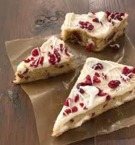 Cranberry Bliss Bars / Starbuck's Recipe Chef Alina, Cranberry Bliss Bars Starbucks, Blondie Bars, Bliss Bars, Cranberry Bliss, Bars With Cream Cheese, Bliss Bar, Cranberry Bars, Cranberry Bliss Bars