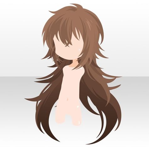 Shaggy Anime Hair, Ych Chibi, Long Messy Hair, Flowy Hair, Art Tut, Eye Clothes, Back Drawing, Hair In The Wind, Pelo Anime