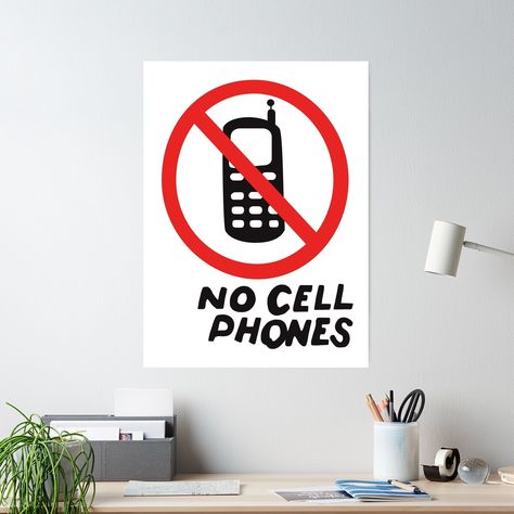 No Cell Phone Sign, No Cell Phones, Luke's Diner, Gift Season, Phone Design, Gilmore Girls, Taking Pictures, Cell Phones, Sign Poster