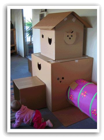 10 Ways to Make Your Home Magical | A Magical Childhood Box House For Cats, Cardboard Box Houses, Diy Chat, Cardboard Cat House, Cat Castle, Cardboard Cat, Cat House Diy, Box House, Diy Cat Toys