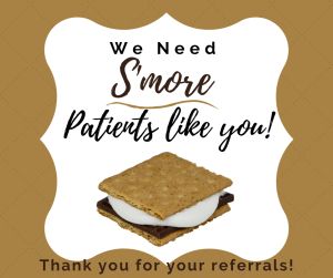 Dental Office Marketing Tips and Ideas for August 2021 | Smores Day Appreciation Gift Ortho Office Marketing Ideas, Pediatric Dental Marketing Ideas, Medical Office Marketing Ideas, Marketing Ideas For Dental Office, Orthodontic Referral Gifts, Summer Dental Posts, Pediatric Dental Office Marketing, August Marketing Ideas, National Dentist Day Gift Ideas