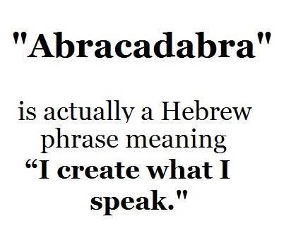 Abracadabra: an interesting Torah lesson on this can be found at the link listed. http://koshertorah.com/PDF/abracadabra.pdf Phrase Meaning, Hebrew Language, Learn Hebrew, Hebrew Words, Word Of The Day, Torah, Wonderful Words, New Words, The Words