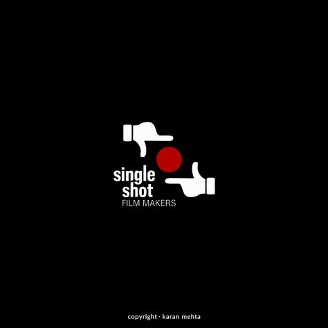 Logo Design | Single Shot Film Makers  Copyright.karanmehta.2016 Cinematography Logo Design, Film Maker Logo, Film Logo Design Creative, Film Icon Logo, Filmmaker Logo, Cinematic Logo, Black Ticket, Movie Logos, Boarders Designs For Projects