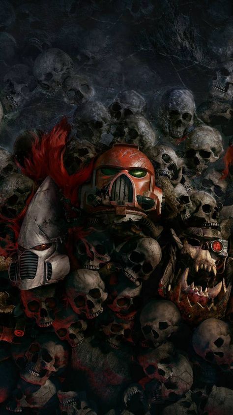 Castlevania Wallpaper, Hd Wallpaper Android, Warhammer 40k Art, Arte Cyberpunk, Warhammer Art, Warhammer 40k Artwork, Hd Phone Wallpapers, Skull Wallpaper, Warhammer Fantasy