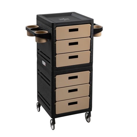 Salon Carts, Trolleys & Service Trays Small Salon Suite Ideas Interior Design, Salon Cart, Lash Room Ideas, Blow Dryer Holder, Pet Store Ideas, Minerva Beauty, Salon Trolley, Pallet Crates, Salon Suites Decor