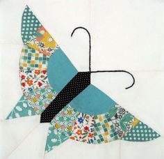 Free pattern: Pieced Butterfly Block · Quilting | CraftGossip.com Butterfly Quilts, Butterfly Quilt Pattern, Butterfly Quilt, Paper Pieced Quilt, Animal Quilts, Paper Piecing Quilts, Paper Piecing Patterns, Foundation Paper Piecing, Patch Quilt