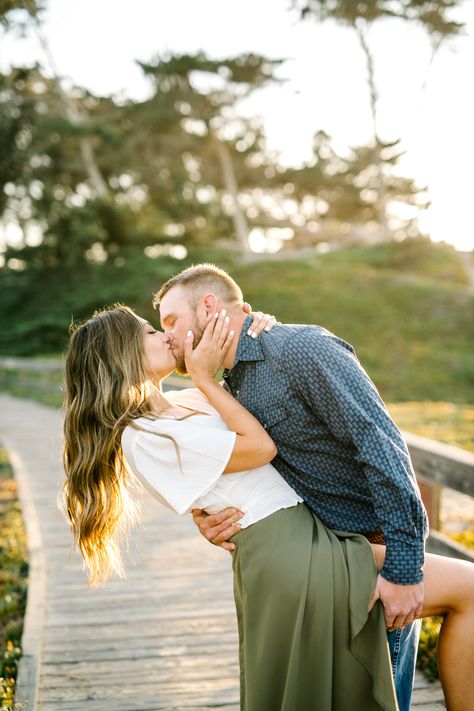 Couple Engagement Pictures, Engagement Pictures Poses, Pismo Beach, Engagement Session Outfits, Beach Boardwalk, Save The Date Photos, Beach Photography Poses, Engagement Photo Poses, Ruffled Top