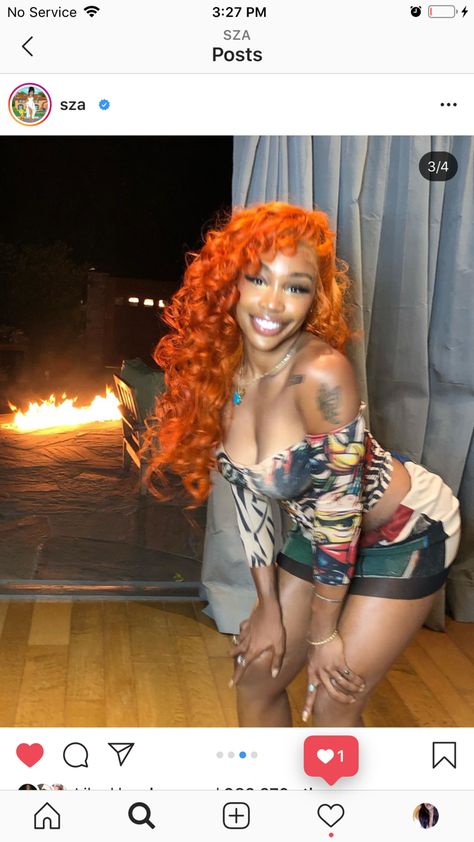 Sza Singer, Ginger Hair Color, Human Wigs, Beauty Influencer, Orange Hair, Straight Wig, Ginger Hair, Shakira, Female Artists