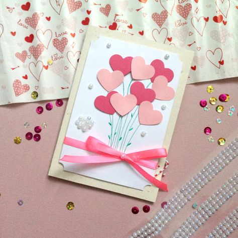 Mother's Day Crafts For Preschoolers, Teachers Day Card Design, Diy Paper Lanterns, Origami For Kids, Valentines Day Cards Handmade, Handmade Greeting Card Designs, Valentine Art Projects, Origami Projects, Crafts For Preschoolers