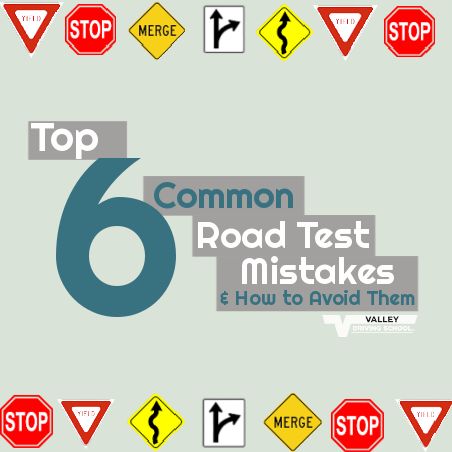 Taking your road test to get your driver's licence is an exciting, but overwhelming experience! This week we've compiled a list of the Top 6 Common Road Test Mistakes and How to Avoid Them so that you can be successful on your road test! 🚗 🎉 #learnwithvalley #drivewithvalley #roadtest #mistakes #blogpost Drivers Test Tips Passing, Practice Driving Test, Drivers Permit Test, Driving Test Questions, Driving Test Tips, Driving Basics, Test Tips, Permit Test, Learners Permit