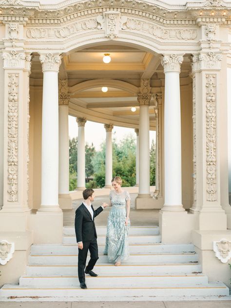 Engagement Photos in Balboa Park Balboa Park Wedding, Balboa Park San Diego, Wedding Portrait Poses, Couple Engagement Pictures, San Diego Engagement, Park Photography, Engagement Poses, Engagement Photo Poses, Balboa Park