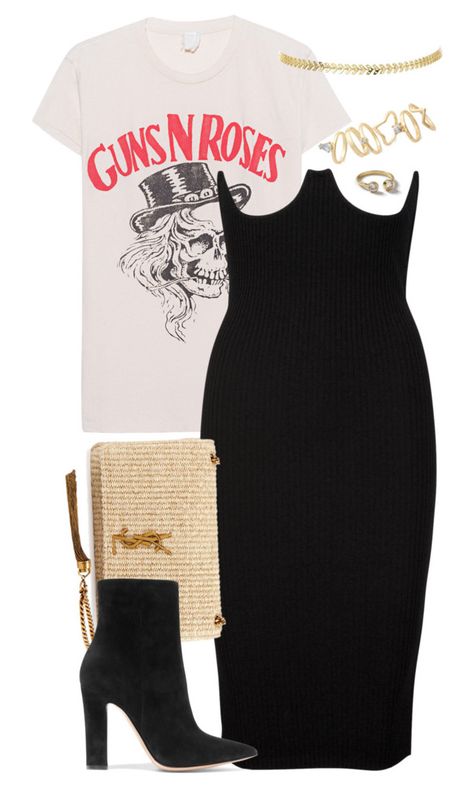 Topshop x Yves Saint Laurent by muddychip-797 on Polyvore featuring MadeWorn, Gianvito Rossi, Yves Saint Laurent, Topshop, saintlaurent, fashionset and Topshopstyle Polyvore Outfits Casual, Outfit Chic, Looks Street Style, Mode Vintage, Looks Style, Lookbook Outfits, Mode Inspiration, Polyvore Outfits, Mode Outfits