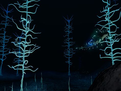 Shocker in the blood kelp zone *Subnautica screenshot aLizzay Subnautica Tattoo, Subnautica Creatures, Underwater Scenery, Sea Monkeys, Horror Games, Sense Of Place, Horror Game, Phone Themes, Story Ideas