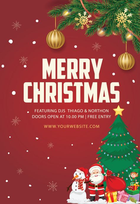 Merry Christmas Day Party Poster Design Template#pikbest#templates Christmas Party Poster Design, Christmas Powerpoint Template, Party Poster Design, Christmas Party Poster, Christmas Graphic Design, Happy New Year Pictures, Merry Christmas Banner, Banner Template Design, Christmas Poster