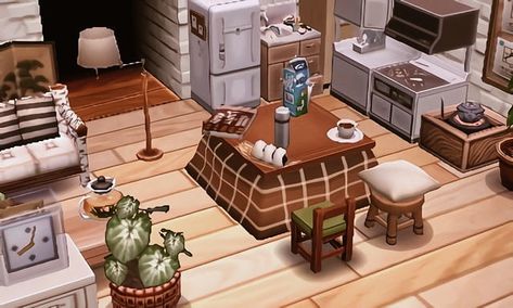 I'm kinda proud of boo's living room ngl Acnl Living Room, Acnl House, Tomodachi Life, House Cute, Animal Crossing 3ds, Animal Crossing New Leaf, Ac New Leaf, Happy Home Designer, Qr Codes Animal Crossing