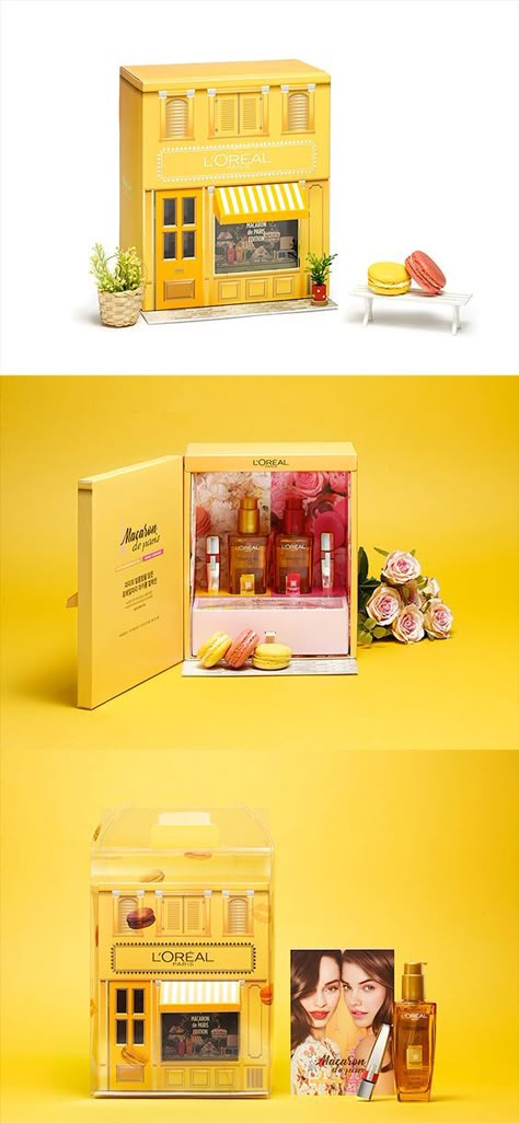 LOREAL - MACARON DE PARIS COLLECTIONVIP & PRESS KIT. If you want to customize a packaging, visit our website: www.unifiedmanufacturing.com Pr Kits Packaging, Press Kits Ideas, Creative Pr Box Ideas, Giftset Packaging Design, Creative Pr Package, 3d Packaging Design, Pr Packaging Design, Pr Kit Design, Pr Packaging Ideas