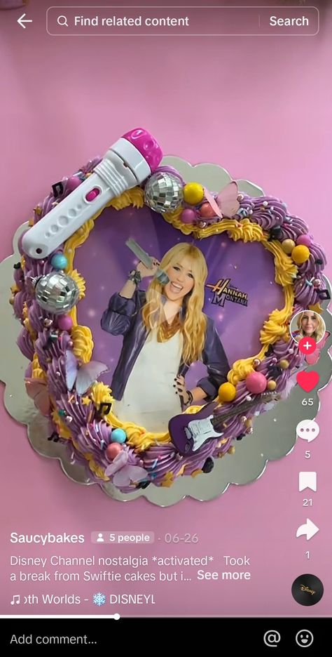 Hannah Montana Birthday Party Ideas, Hannah Montana Birthday Cake, Hannah Montana Themed Party, Hannah Montana Party Decorations, Hannah Montana Party Ideas, Hannah Montana Birthday Party, Hannah Montana Party, Hannah Montana Birthday, 2000s Birthday Party Theme