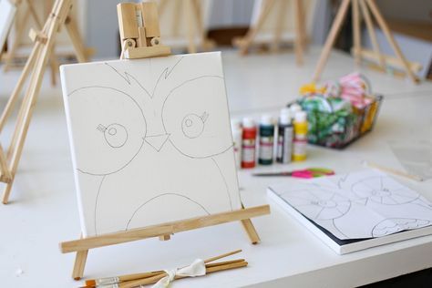 Birthday Painting Party, Home Canvas Painting, Social Artworking, Kids Painting Party, Painting Birthday Party, Artist Birthday, Ashley Ann, Birthday Painting, Painting Birthday