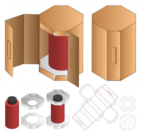 Cool Box Design, Box Packaging Templates, Packaging Dielines, Gift Packaging Design, Template Box, Packaging Die Cut, Paper Box Diy, Packaging Idea, Packaging Template Design