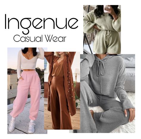 Flamboyant Natural Athleisure, Ingenue Classic Essence, Ingenue Essence Aesthetic, Flamboyant Natural Ingenue Essence, Ethereal Ingenue Essence, Inguene Essence, Classic Ingenue Essence, Ingenue Beauty, The Ingenue Archetype