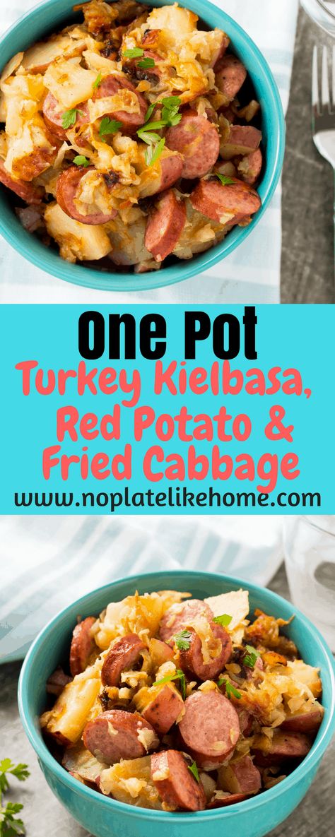 Keilbasa Recipes Easy, Turkey Kielbasa Recipes, Cole Slaw Mix, Turkey Kielbasa, Nutritious Eating, Kielbasa And Potatoes, Kielbasa And Cabbage, Red Potato, Cabbage And Potatoes