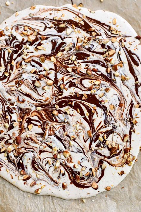 Frozen Cottage Cheese Bark | Eat Well Enjoy Life Cottage Cheese Bark Frozen, Frozen Cottage Cheese Bark, Frozen Cottage Cheese Bark Recipe, Frozen Cottage Cheese, Cottage Cheese Bark, Cottage Cheese Snack, Cottage Cheese Recipes, Protein Treats, Bark Recipe