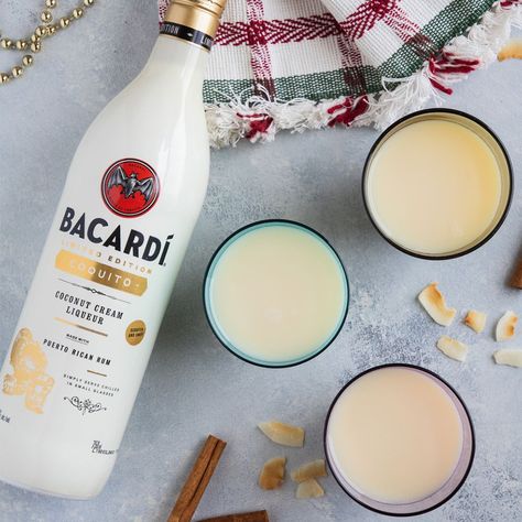 Bacardí Coquito Is Back in Stores to Guarantee a Boozy, Cinnamon-Filled Holiday Bacardi Coquito, How To Make Coquito, Puerto Rican Rum, Pecan Shortbread Cookies, Cuban Coffee, Coconut Cupcakes, Cream Liqueur, Drinking Around The World, White Rum