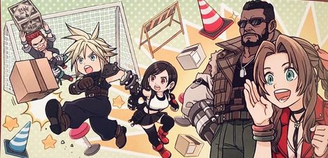 Final Fantasy Funny, Final Fantasy Collection, Final Fantasy Vii Remake, Tifa Lockhart, Final Fantasy Art, Cloud Strife, Final Fantasy Xv, Final Fantasy Vii, Fantasy Games